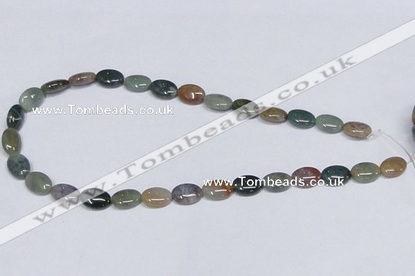 CAB457 15.5 inches 10*14mm oval indian agate gemstone beads wholesale