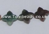 CAB472 15.5 inches 12*12mm flower form indian agate gemstone beads