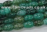 CAB50 15.5 inches 8*12mm egg-shaped peafowl agate gemstone beads