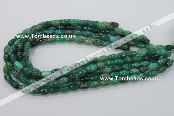 CAB50 15.5 inches 8*12mm egg-shaped peafowl agate gemstone beads