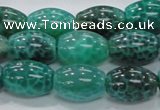 CAB52 15.5 inches 13*18mm egg-shaped peafowl agate gemstone beads