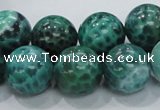 CAB54 15.5 inches 16mm round peafowl agate gemstone beads wholesale