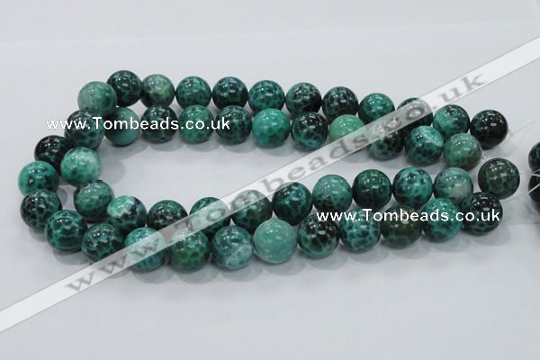 CAB54 15.5 inches 16mm round peafowl agate gemstone beads wholesale