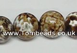 CAB614 15.5 inches 18mm round leopard skin agate beads wholesale