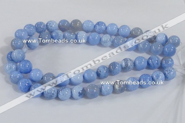 CAB648 15.5 inches 14mm round fire crackle agate beads wholesale