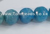 CAB657 15.5 inches 16mm faceted round fire crackle agate beads