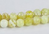 CAB659 15.5 inches 8mm round fire crackle agate beads wholesale