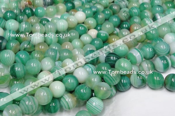 CAB715 15.5 inches 8mm round green agate gemstone beads wholesale