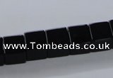 CAB835 15.5 inches 10*10mm cube black agate gemstone beads wholesale