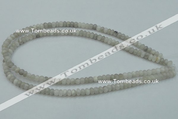 CAB900 15.5 inches 4*6mm rondelle natural crazy agate beads wholesale