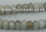 CAB901 15.5 inches 6*10mm rondelle natural crazy agate beads wholesale