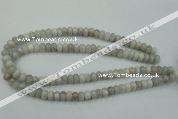 CAB901 15.5 inches 6*10mm rondelle natural crazy agate beads wholesale