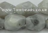 CAB905 15.5 inches 16*25mm nugget natural crazy agate beads wholesale