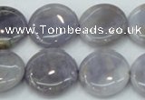 CAB925 15.5 inches 20mm coin natural purple agate beads wholesale