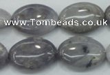 CAB927 15.5 inches 18*25mm oval natural purple agate beads wholesale