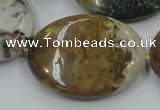 CAB952 15.5 inches 30*40mm oval ocean agate gemstone beads