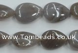 CAB957 15.5 inches 13*18mm flat teardrop ocean agate gemstone beads