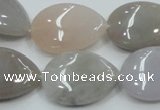 CAB958 15.5 inches 18*25mm flat teardrop ocean agate gemstone beads