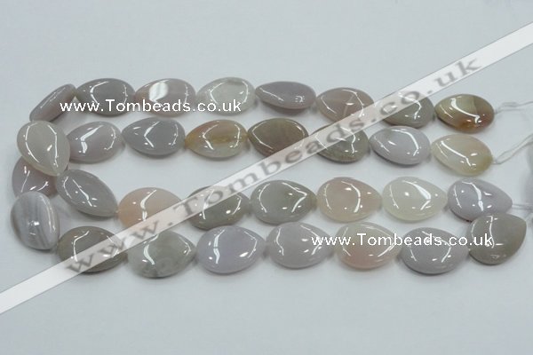 CAB958 15.5 inches 18*25mm flat teardrop ocean agate gemstone beads