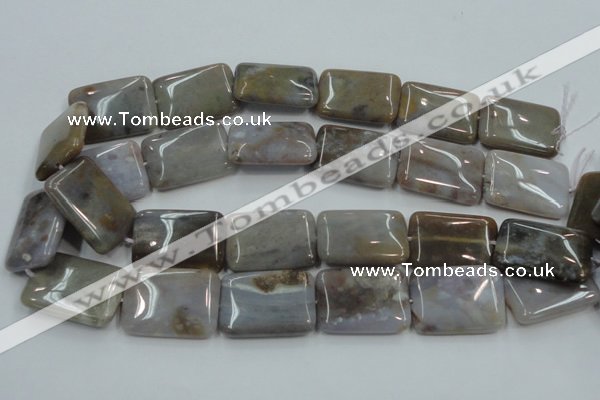 CAB961 15.5 inches 20*30mm rectangle ocean agate gemstone beads