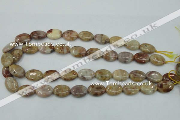 CAB976 15.5 inches 13*18mm oval Morocco agate beads wholesale