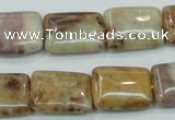 CAB978 15.5 inches 13*18mm rectangle Morocco agate beads wholesale