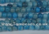 CAB998 15.5 inches 4mm round blue crazy lace agate beads