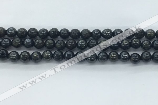 CAE122 15.5 inches 8mm round AB-color astrophyllite beads wholesale