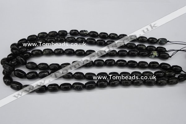 CAE15 15.5 inches 8*12mm egg-shaped astrophyllite beads wholesale