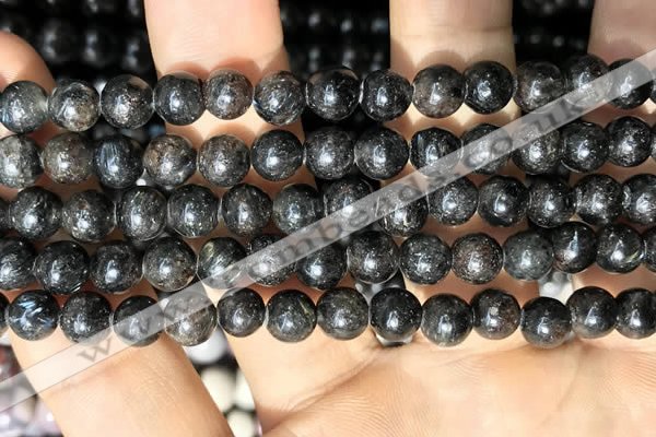 CAE305 15.5 inches 6mm round astrophyllite gemstone beads