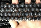 CAE307 15.5 inches 10mm round astrophyllite gemstone beads