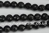 CAE36 15.5 inches 8mm faceted round astrophyllite beads wholesale