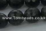 CAE40 15.5 inches 16mm faceted round astrophyllite beads wholesale