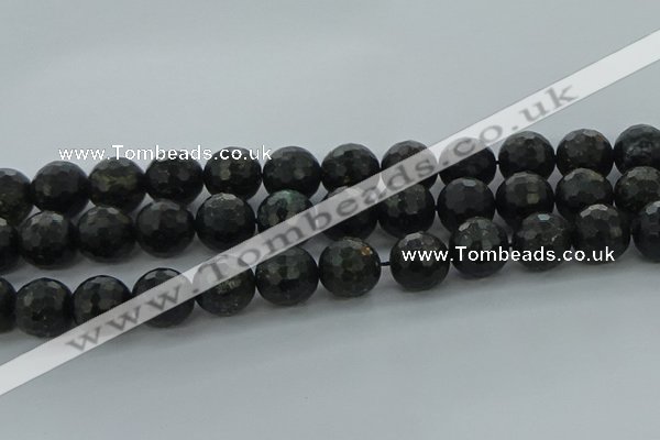 CAE40 15.5 inches 16mm faceted round astrophyllite beads wholesale