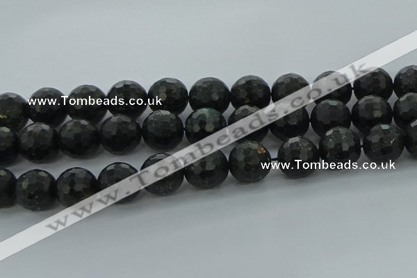 CAE41 15.5 inches 18mm faceted round astrophyllite beads wholesale