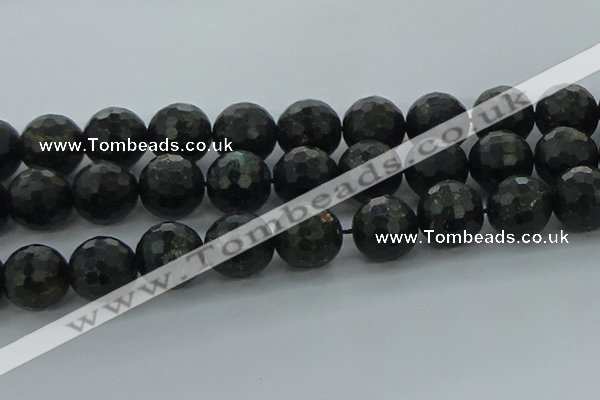 CAE42 15.5 inches 20mm faceted round astrophyllite beads wholesale