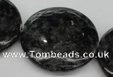 CAE52 15.5 inches 40mm flat round astrophyllite beads wholesale