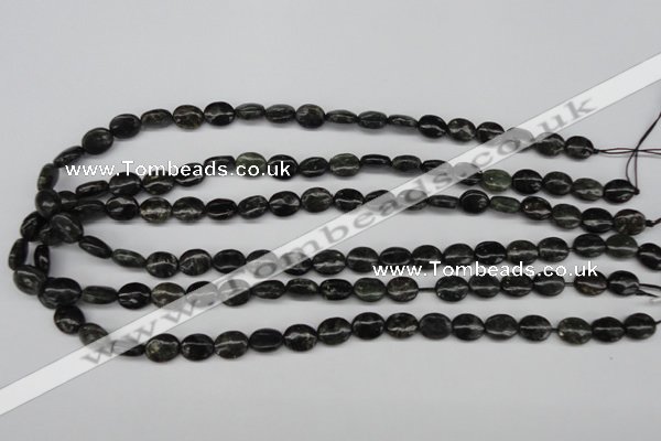 CAE54 15.5 inches 8*10mm oval astrophyllite beads wholesale