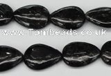 CAE68 15.5 inches 13*18mm flat teardrop astrophyllite beads wholesale