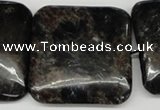 CAE85 15.5 inches 35*35mm square astrophyllite beads wholesale