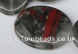 CAF04 15.5 inches 30*40mm oval African bloodstone beads