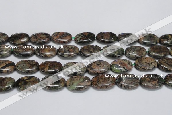 CAF130 15.5 inches 20*30mm oval Africa stone beads wholesale