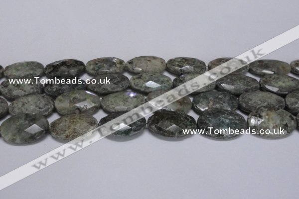 CAF150 15.5 inches 20*30mm faceted oval Africa stone beads