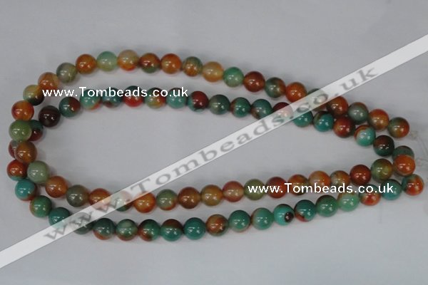 CAG1000 15.5 inches 10mm round rainbow agate beads wholesale