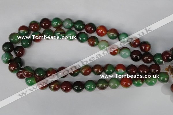 CAG1003 15.5 inches 14mm round rainbow agate beads wholesale