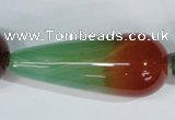 CAG1019 15.5 inches 20*50mm teardrop rainbow agate beads