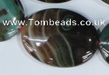 CAG1027 15.5 inches 30*40mm oval rainbow agate beads