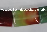 CAG1053 15.5 inches 18*25mm rectangle rainbow agate beads