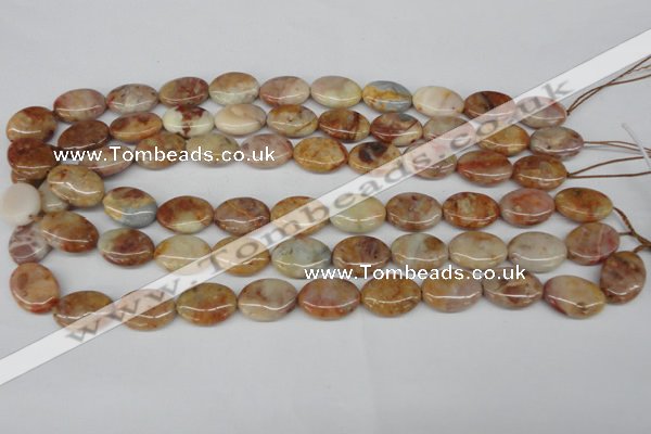 CAG1093 15.5 inches 13*18mm oval Morocco agate beads wholesale