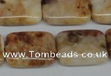 CAG1098 15.5 inches 18*25mm rectangle Morocco agate beads wholesale